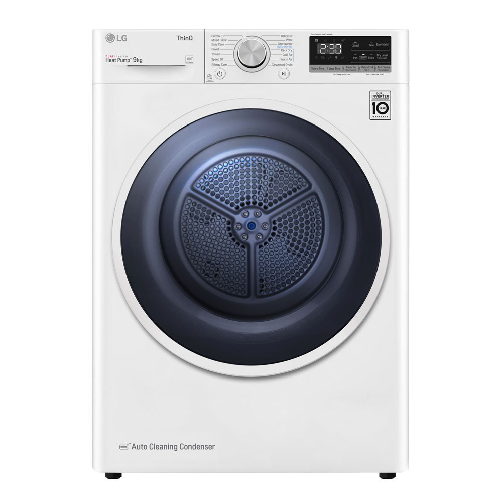 Quiet Mark LG DUAL Inverter Heat Pump™ FDV309W 8kg Tumble Dryer